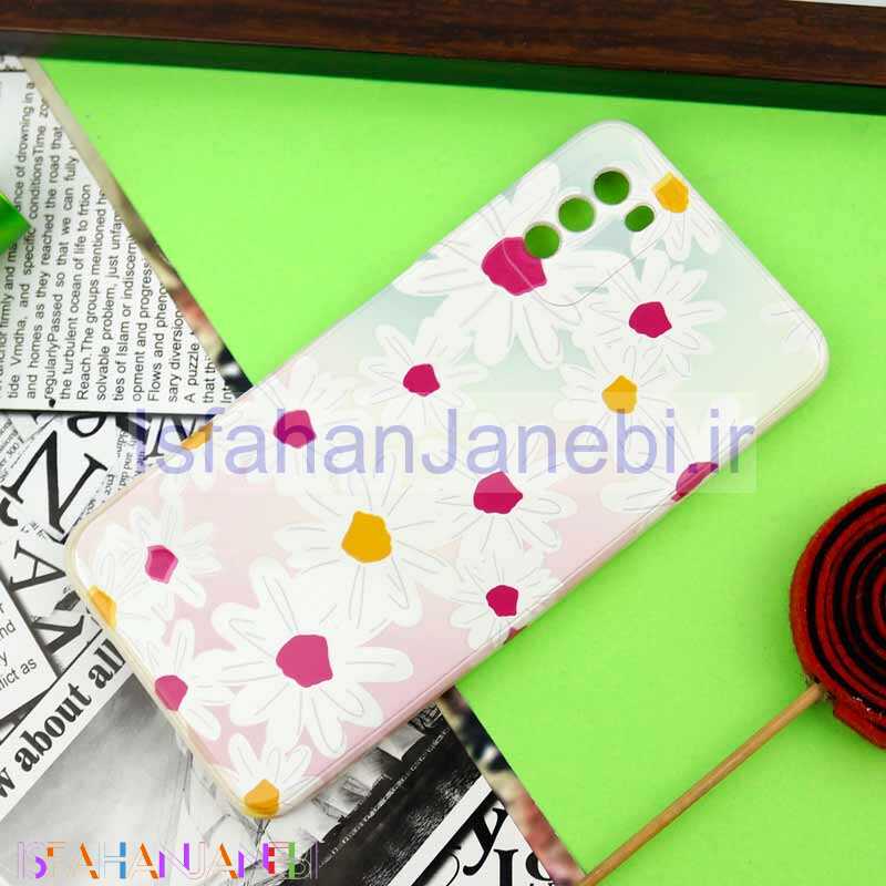 اصفهان جانبی-قاب سیلیکونی محافظ لنزدار طرح گل Xiaomi Poco M3