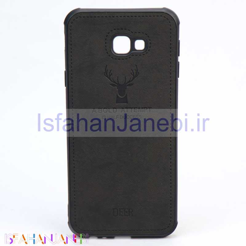 اصفهان جانبی-قاب چرمی طرح گوزن Samsung J4 Plus مشکی