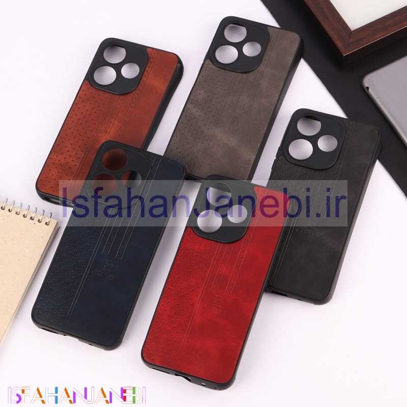اصفهان جانبی-قاب چرمی Canary شیائومی Redmi 13 4G / Redmi 13 5G محافظ لنزدار