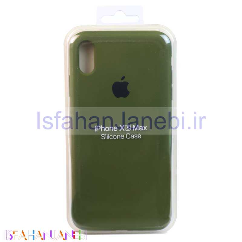 اصفهان جانبی-قاب سیلیکونی iPhone XS Max یشمی