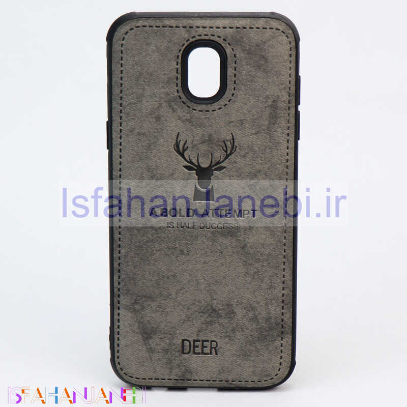 اصفهان جانبی-قاب چرمی طرح گوزن Samsung J5 Pro خاکستری