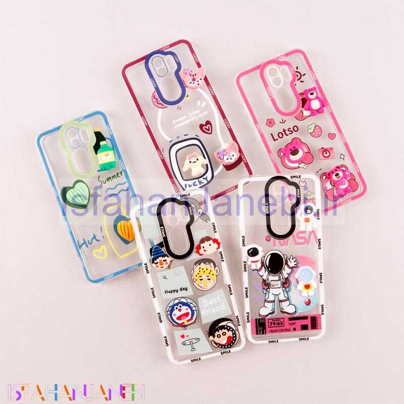 اصفهان جانبی-قاب عروسکی برجسته Highcopy محافظ لنزدار Xiaomi Redmi Note 8 Pro