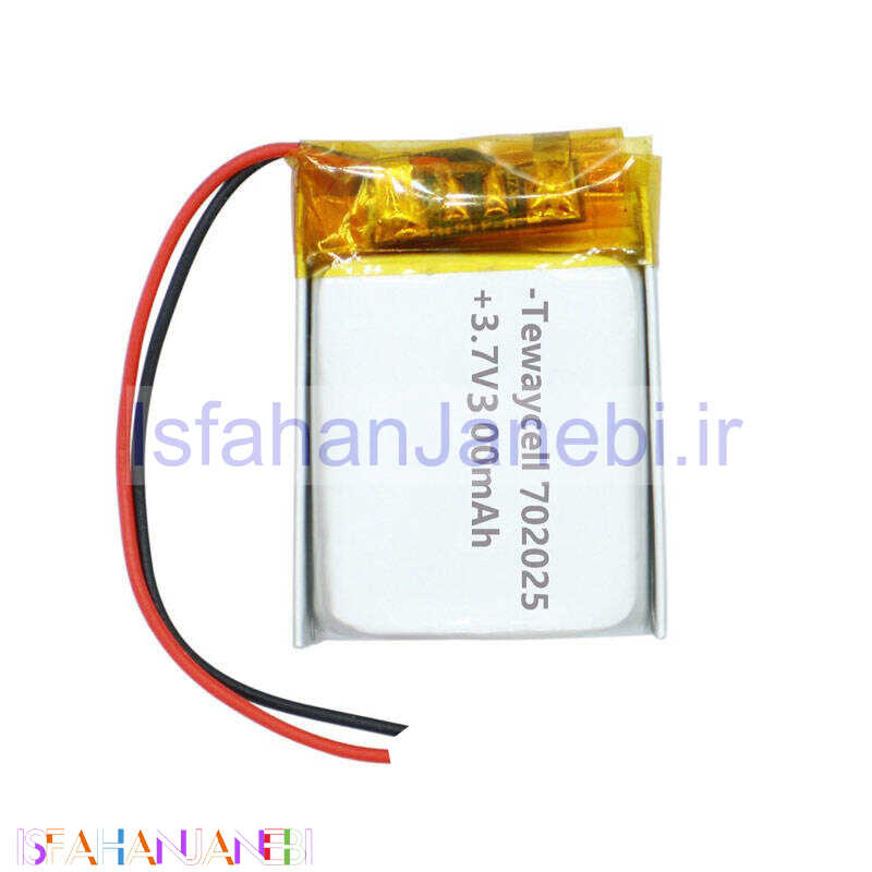 اصفهان جانبی-باتری لیتیوم 300mAh 25*20*7mm 702025