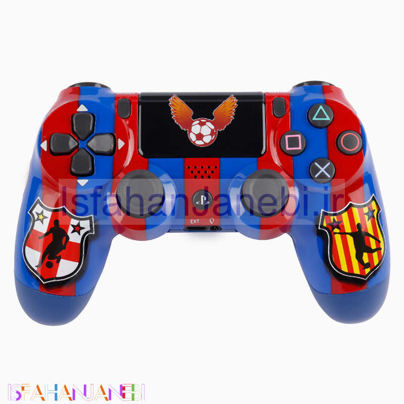 اصفهان جانبی-دسته بازی بی سیم SONY PlayStation 4 DualShock 4 High Copy طرح فوتبالی کد 1