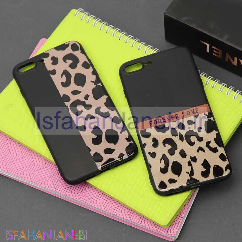 اصفهان جانبی-قاب طرحدار مشکی پلنگی آیفون iPhone 7 Plus / 8 Plus