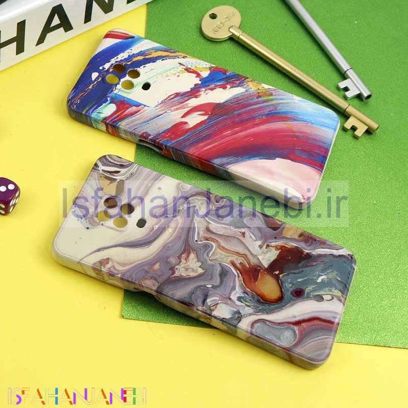 اصفهان جانبی-قاب سیلیکونی محافظ لنزدار طرح آبرنگی Xiaomi Redmi Note 9S / Redmi Note 9 Pro