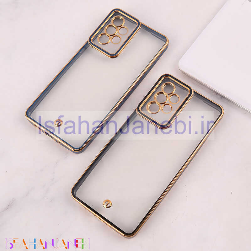 اصفهان جانبی-قاب ژله ای سامسونگ Galaxy A73 دور رنگی محافظ لنزدار