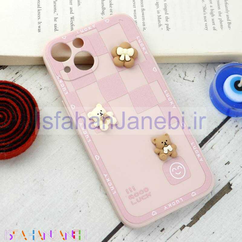 اصفهان جانبی-قاب سیلیکونی عروسکی محافظ لنزدار iPhone 13