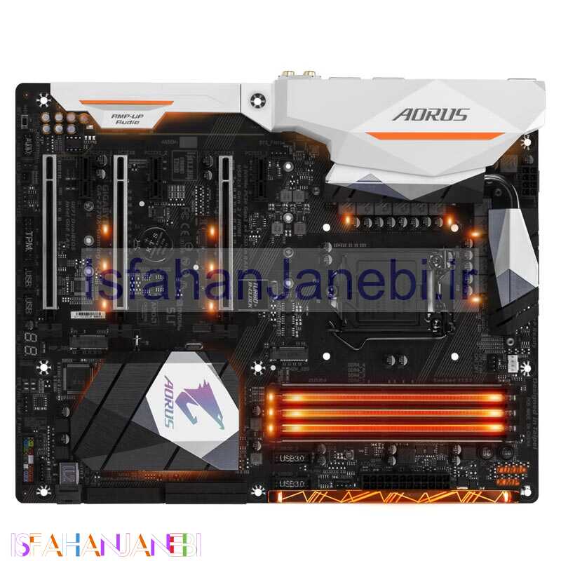 اصفهان جانبی-مادربرد گیگابایت GA-Z270X K7 H rev. 1.0 DDR4