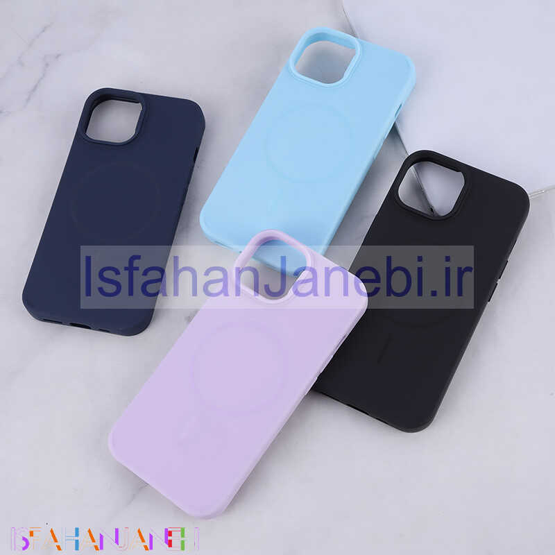 اصفهان جانبی-قاب سیلیکونی ژله ای مگ سیف آیفون iPhone 15