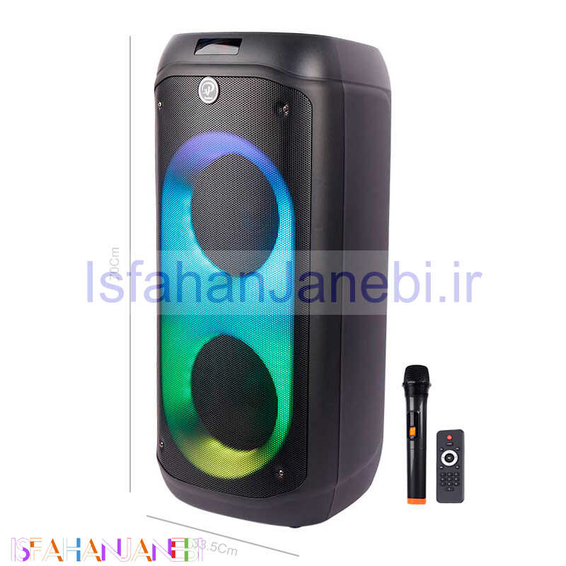 اصفهان جانبی-اسپیکر چمدانی بلوتوثی رم و فلش خور XP-Product XP-M1210A + میکروفون و ریموت کنترل