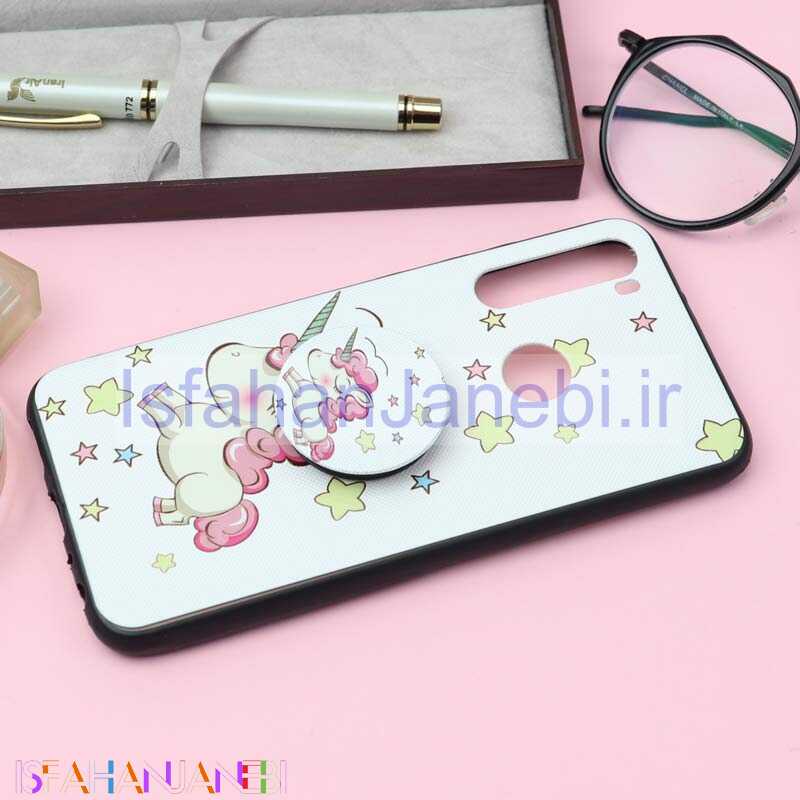 اصفهان جانبی-قاب فانتزی برجسته + پاپ سوکت کد7 شیائومی Redmi Note 8