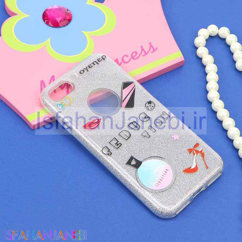 اصفهان جانبی-قاب اکلیلی فانتزی نقره ای iPhone 7/8 کد5