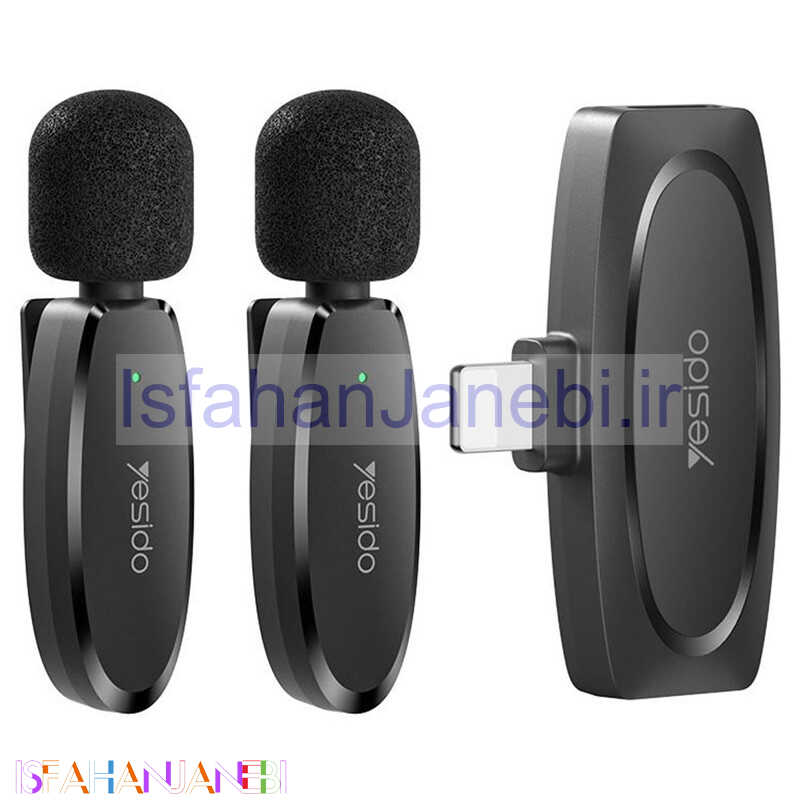 اصفهان جانبی-میکروفون یقه ای بی سیم Yesido KR14 Lightning