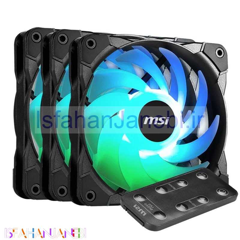 اصفهان جانبی-فن کیس ام اس آی MSI MAG MAX F12A-3H 12*12 بسته 3 عددی