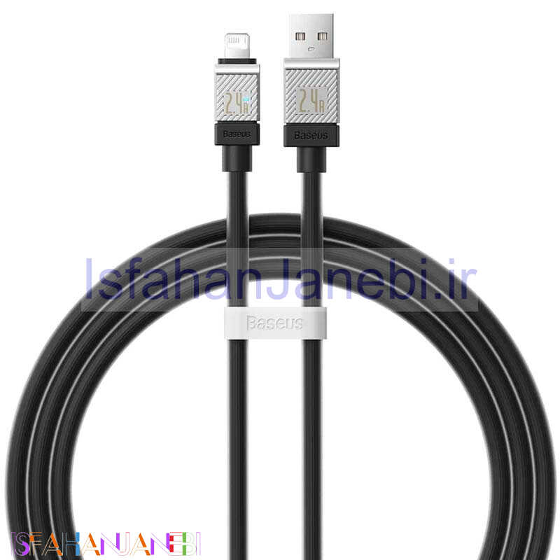 اصفهان جانبی-کابل آیفونی فست شارژ Baseus CoolPlay CAKW0004 2.4A 1m