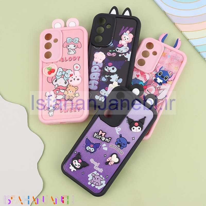 اصفهان جانبی-قاب کبریتی سولید سامسونگ Galaxy A35 عروسکی گوش دار محافظ لنزدار