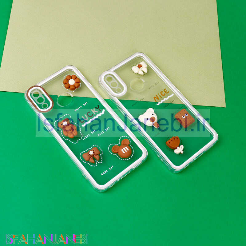 اصفهان جانبی-قاب عروسکی خرس بیسکویتی محافظ لنزدار Samsung Galaxy A10s