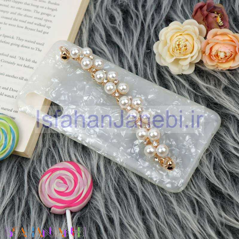 اصفهان جانبی-قاب ماربل هولدر دستی مرواریدی Samsung Galaxy A30s / A50s