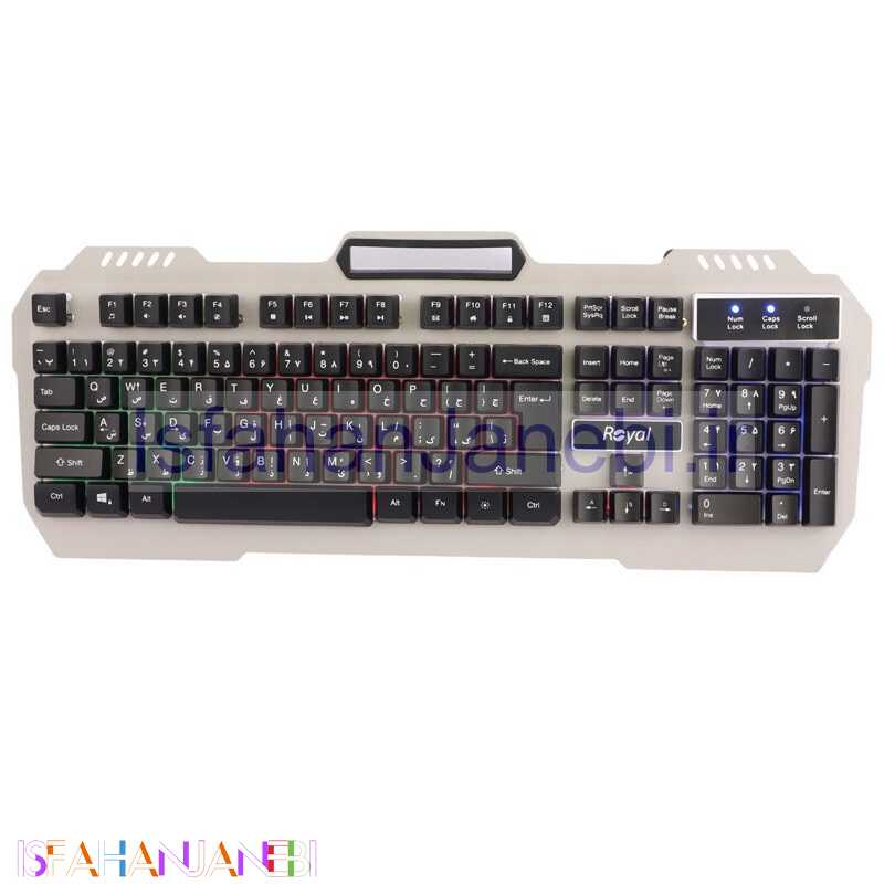اصفهان جانبی-کیبورد گیمینگ رویال RKG-615