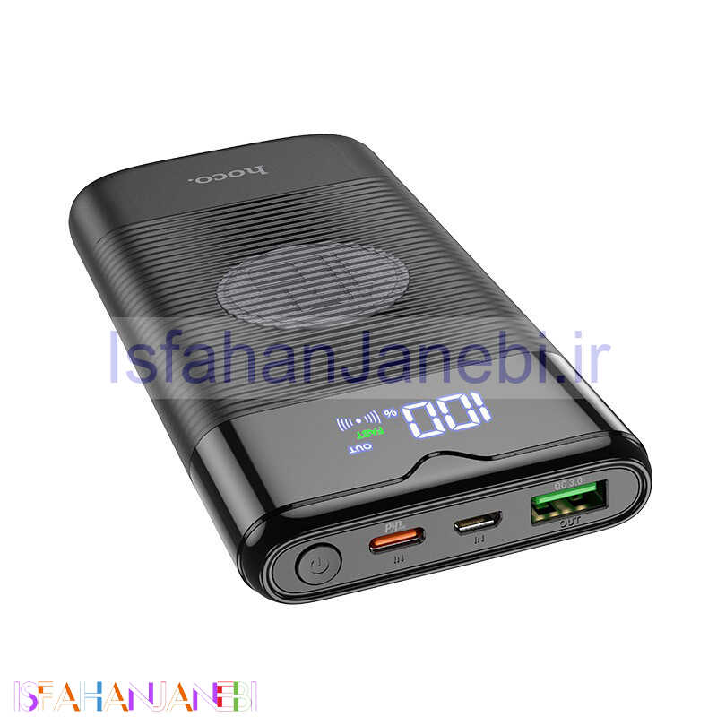 اصفهان جانبی-پاور بانک فست شارژ بی سیم 10000 هوکو Hoco J63 QC3