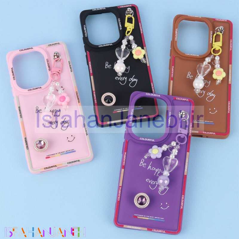 اصفهان جانبی-قاب ژله ای Colourful شیائومی Redmi Note 13 Pro 4G آویزدار
