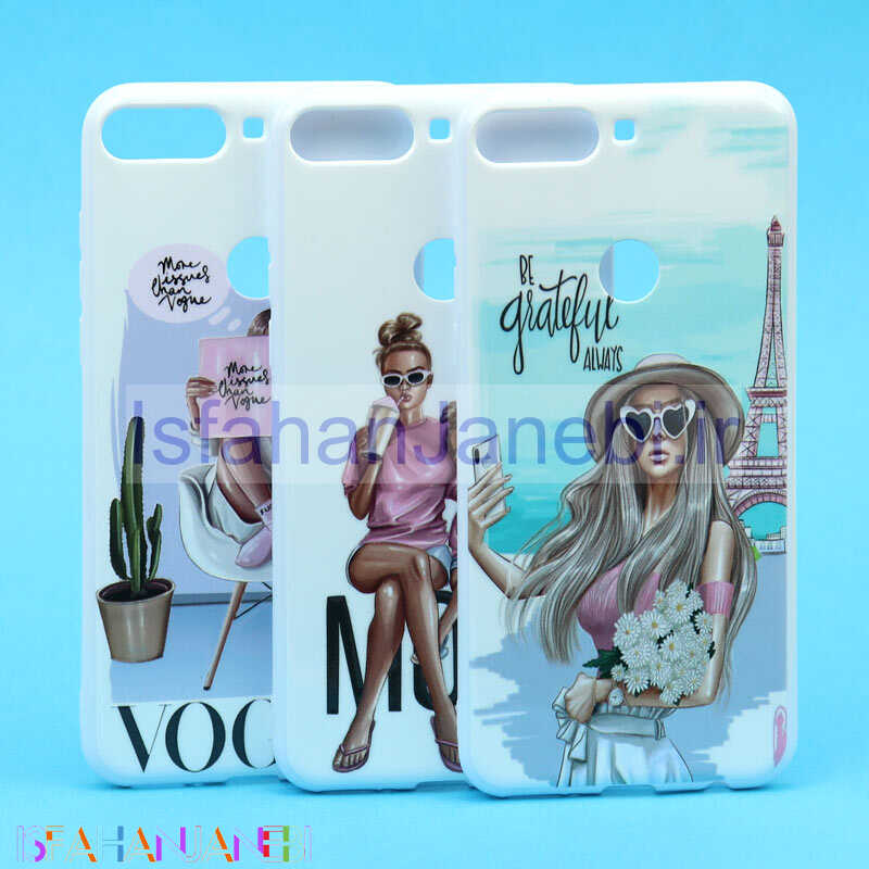 اصفهان جانبی-قاب فانتزی سفید طرح دختر هواوی Y7 Prime 2018