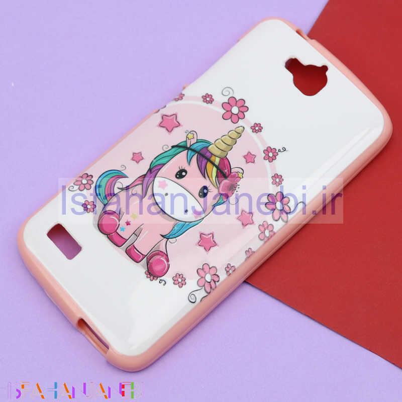 اصفهان جانبی-قاب فانتزی برجسته صورتی طرح کارتونی هواوی Honor 3C