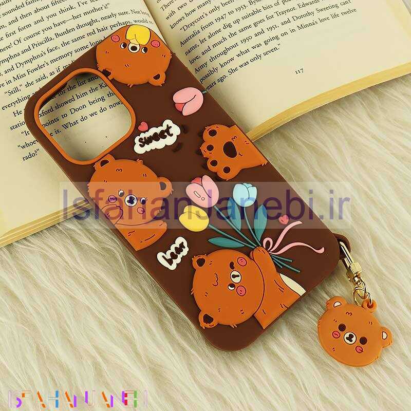 اصفهان جانبی-قاب سیلیکونی Vip Max آیفون iPhone 14 Pro Max طرح Sweet Bear آویزدار