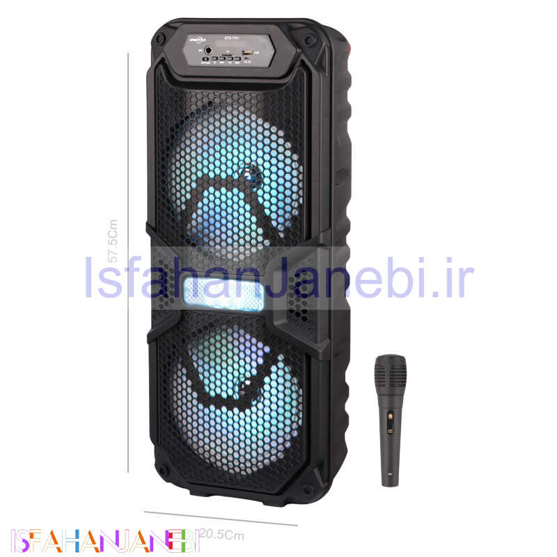 اصفهان جانبی-اسپیکر چمدانی بلوتوثی رم و فلش خور Greatnice GTS-1701 + میکروفون