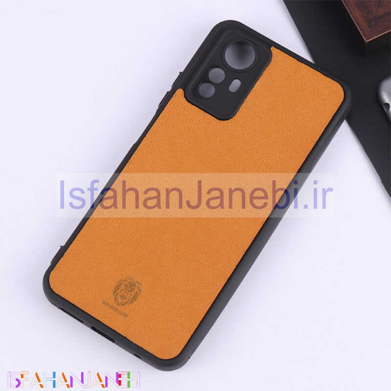 اصفهان جانبی-قاب چرمی Golden Lion شیائومی Redmi Note 12S محافظ لنزدار
