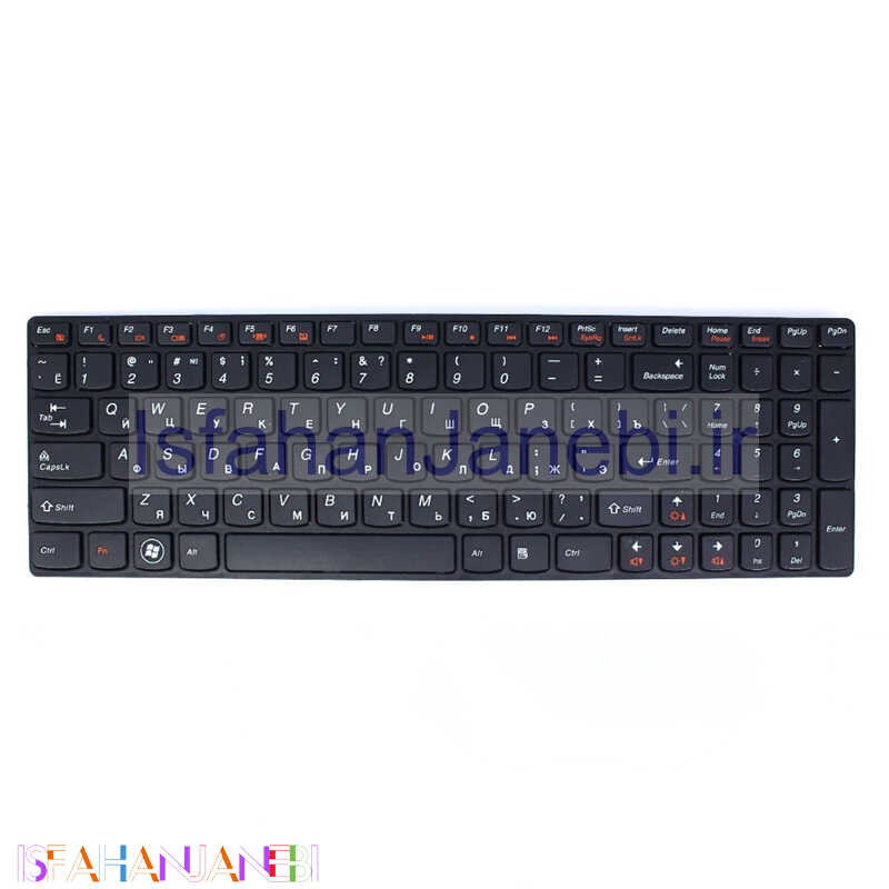 اصفهان جانبی-کیبورد لپ تاپ لنوو Lenovo B590 با فریم مشکی