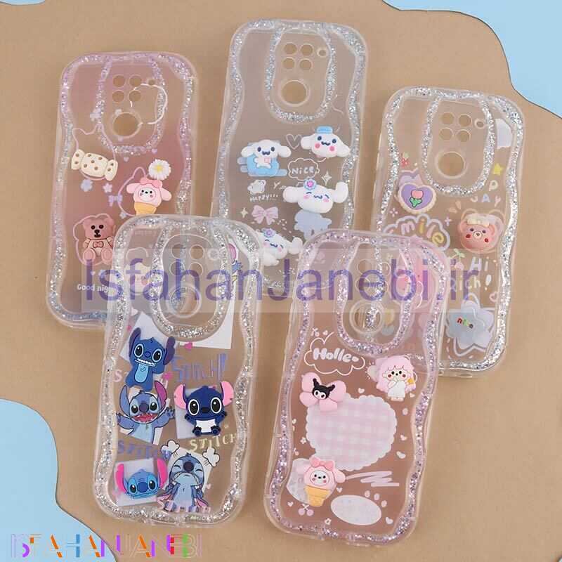 اصفهان جانبی-قاب شاینی شیائومی Redmi Note 9 / Redmi 10x 4G عروسکی محافظ لنزدار