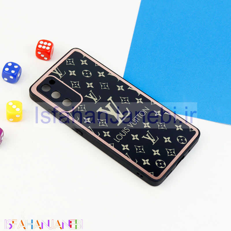 اصفهان جانبی-قاب محافظ لنزدار پشت گلسی طرحدار Samsung Galaxy S20 FE سری A