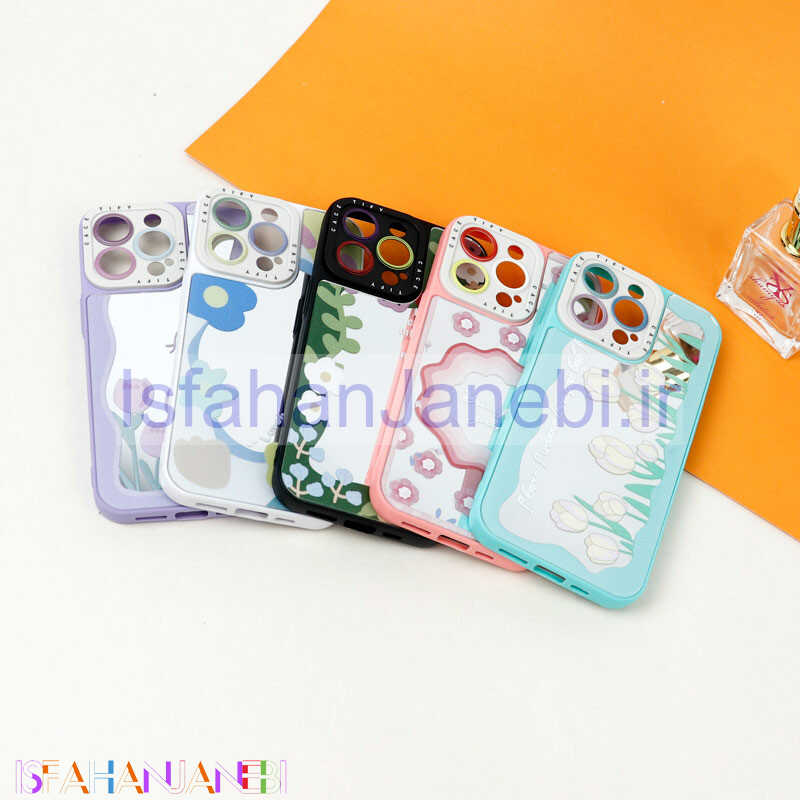 اصفهان جانبی-قاب آینه ای طرحدار محافظ لنزدار iPhone 13 Pro