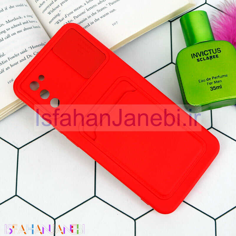 اصفهان جانبی-قاب سیلیکونی جاکارتی دار محافظ لنزکشویی Samsung Galaxy A02s