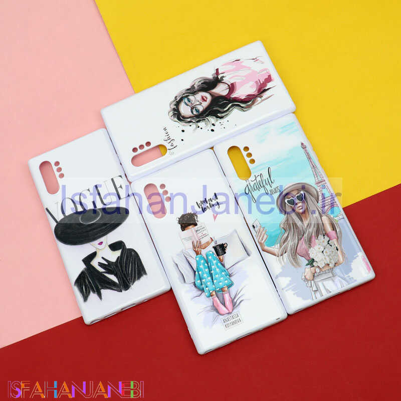 اصفهان جانبی-قاب فانتزی سفید طرح دختر سامسونگ Note 10 Plus