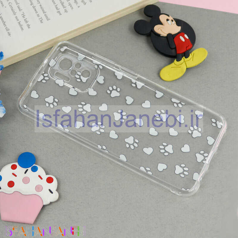اصفهان جانبی-قاب ژله ای شفاف طرحدار ردپا Xiaomi Redmi Note 10 / Note 10s