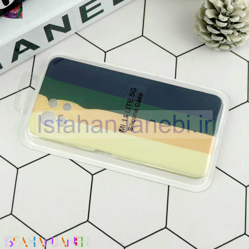 اصفهان جانبی-قاب محافظ لنزدار سیلیکونی رنگین کمانی Highcopy شیائومی Mi 11 Lite 4G / Mi 11 Lite 5G