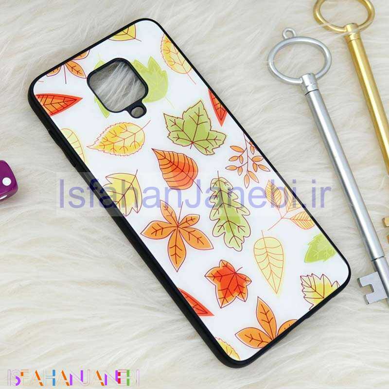 اصفهان جانبی-قاب پشت گلسی طرحدار برگ پاییزی Xiaomi Redmi Note 9s / Note 9 Pro