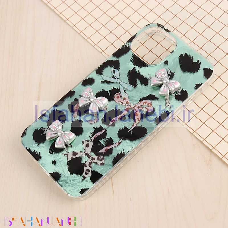 اصفهان جانبی-قاب IMD آیفون iPhone 13 / 14 طرح پاپیون برجسته براق