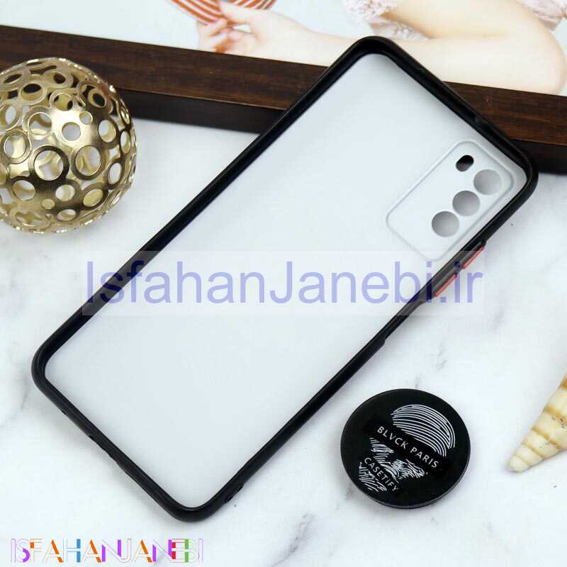 اصفهان جانبی-قاب PC محافظ لنز دار طرح Blvck + پاپ سوکت Xiaomi Poco M3