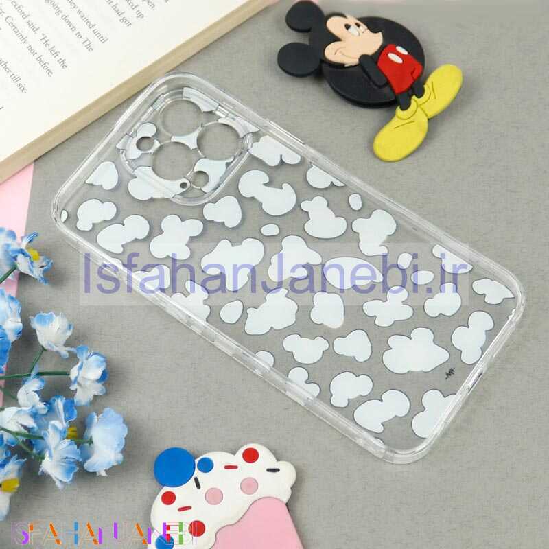 اصفهان جانبی-قاب ژله ای شفاف طرحدار پلنگی iPhone 13 Pro Max