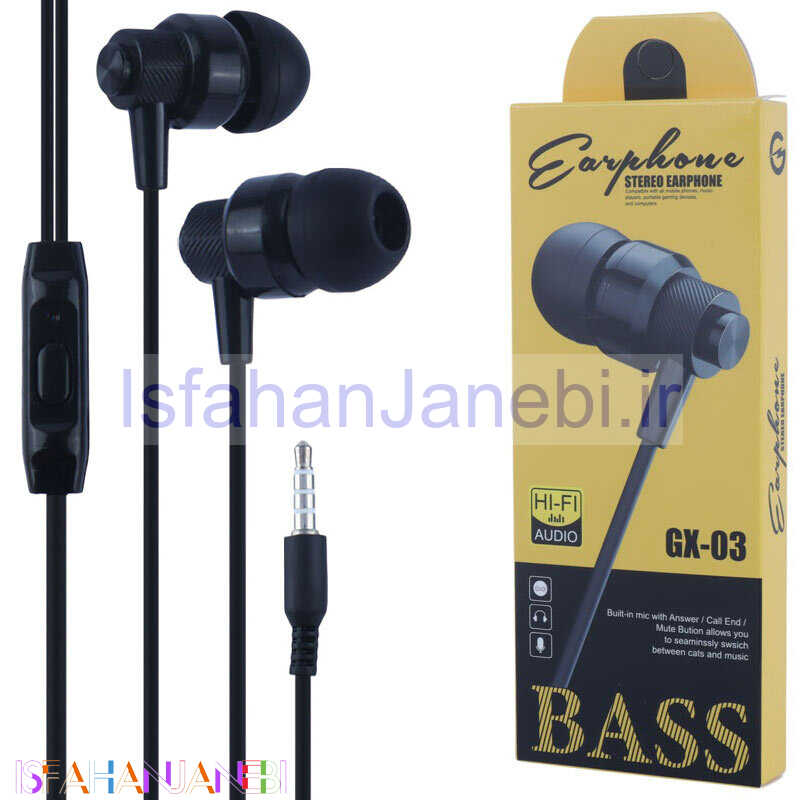 اصفهان جانبی-هندزفری سیمی GX-03
