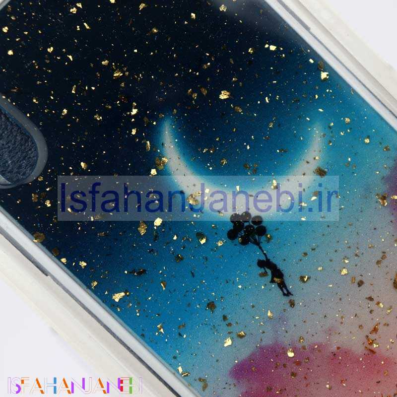 اصفهان جانبی-قاب ماربل فانتزی طلایی iPhone XS Max کد15