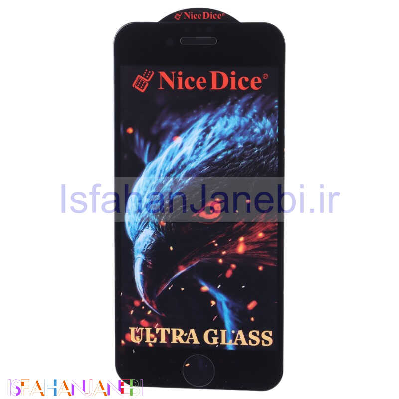 اصفهان جانبی-گلس اولترا Nice Dice آیفون 7 / 8 / SE 2020 مشکی