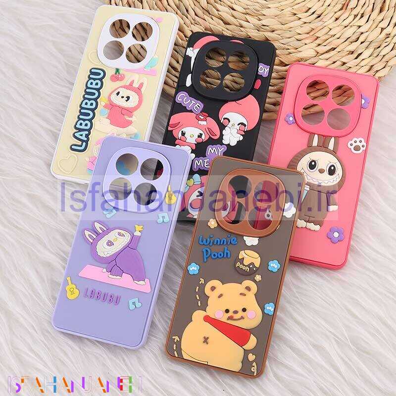 اصفهان جانبی-قاب شیائومی Redmi Note 14 Pro 5G عروسکی برجسته محافظ لنزدار