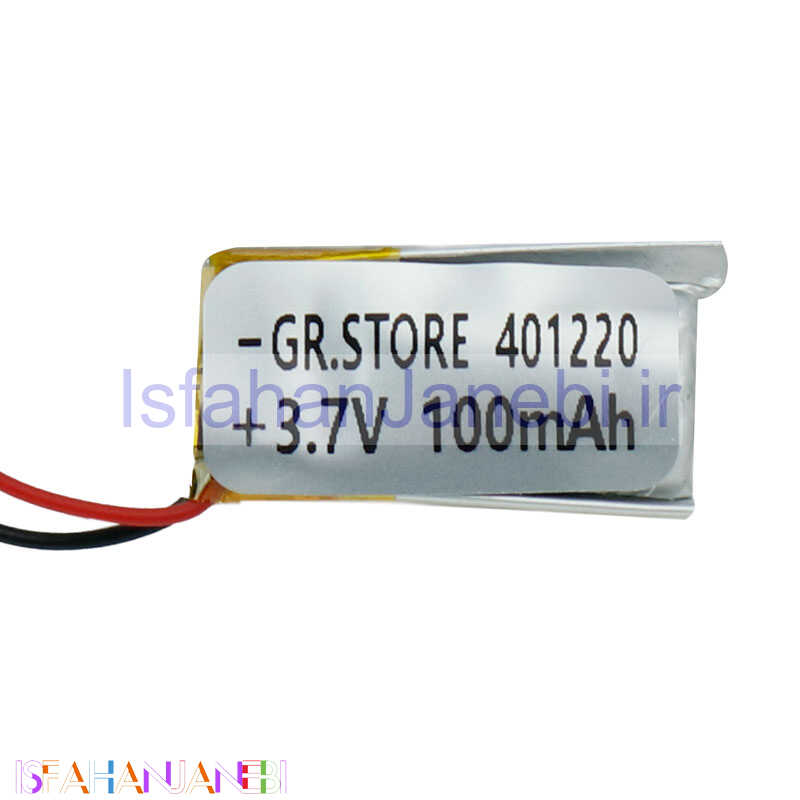 اصفهان جانبی-باتری لیتیوم 100mAh 21*11*3mm 401220