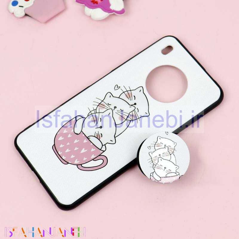 اصفهان جانبی-قاب فانتزی برجسته + پاپ سوکت طرح گربه هواوی Y9a سری D