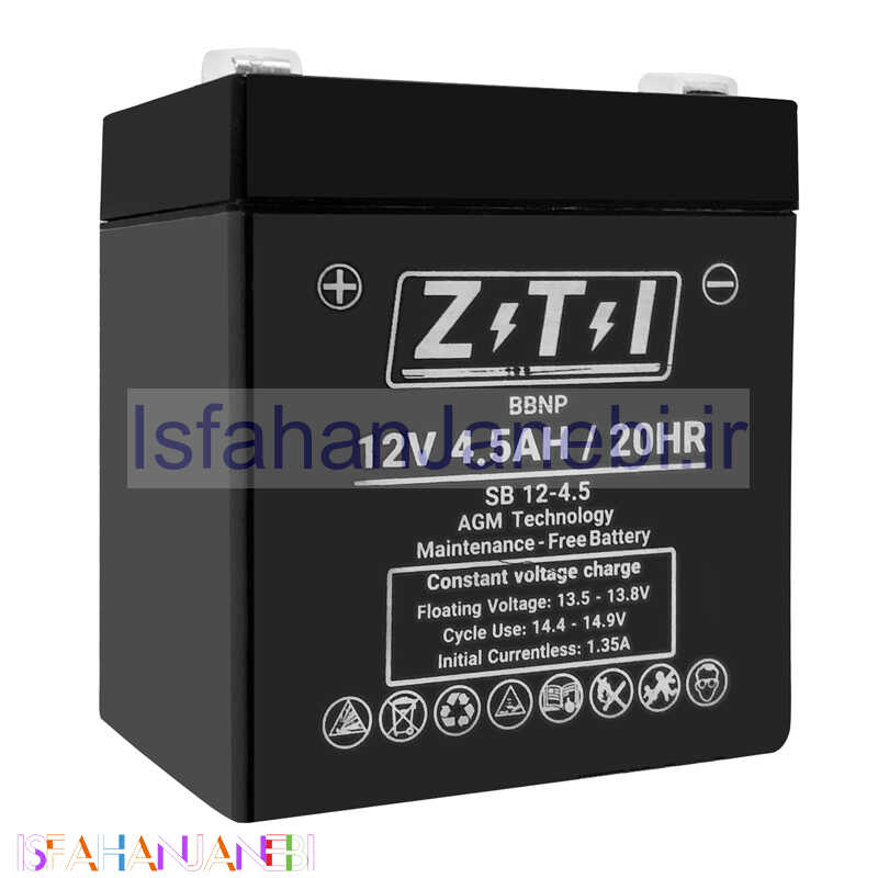 اصفهان جانبی-باتری 12 ولت Z.T.I 4500mAh
